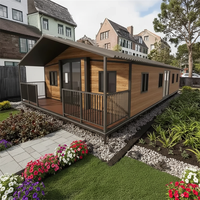 Ray-Zen Casa Contenedor Expandible de Acero de 30 pies, Unidades Modulares de Vivienda Inteligente con Diseño Asiático para Proyectos Hoteleros y Gubernamentales