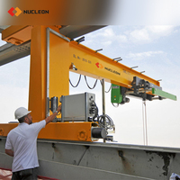 Grue à flèche articulée murale fixe électrique personnalisée de type levage de bras, capacité 500 kg, 1 tonne, 2 tonnes, 3 tonnes