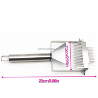 Fourche à désoperculer réglable en acier inoxydable Honey Keeper, coupe-cire double aiguille, outil multifonctionnel pour apiculteur