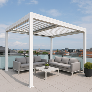 Youya nuevo impermeable rodillo deslizante pérgola dosel <span class=keywords><strong>toldo</strong></span> de techo retráctil de aluminio al aire libre persiana motorizada pérgola deslizante - Product Image 3