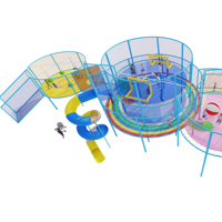 Structure de jeu en corde ROPECUBE personnalisée pour l'extérieur, aire de jeux commerciale, grand parc pour enfants, camp d'aventure en plein air