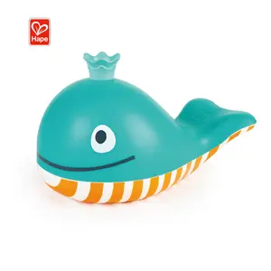 Hete Nieuwe Custom Baby Siliconen Bad Speelgoed Blauw Plastic Zwembad Water Kinderen Spelen Squirter Walvis Speelgoed