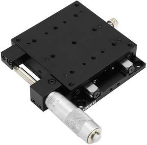 X Lineaire Trap, <span class=keywords><strong>Micrometer</strong></span> Handmatige Precisie Lineaire Translatie Trap Verplaatsing Trimlager Glijtafel X As 80X80Mm - Product Image 1