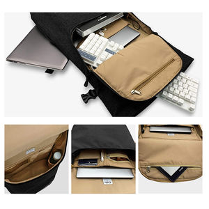 Custom Roll Top Water Resistant Travel Hiking Rucksack Lightweight Casual Daypack Stylish Laptop <b>Backpack</b> - Product Image 4