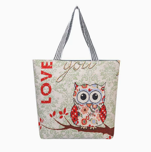 Sac fourre-tout à bandoulière en toile de style ethnique pour femme, grande capacité, simple, pour les trajets quotidiens, avec fermeture éclair et caractéristiques régionales - Product Image 5