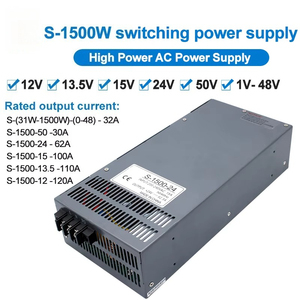 Alimentation électrique haute puissance AC/DC, tension de sortie 120A 100A 30A S-1500W, transformateur d'alimentation à découpage - Product Image 2