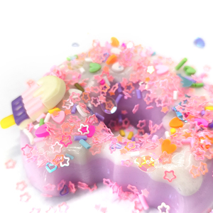 Juguete de silicona suave de alta calidad con forma de donut Taba, con lentejuelas, para aliviar el estrés, juguete de gelatina Taba - Product Image 2