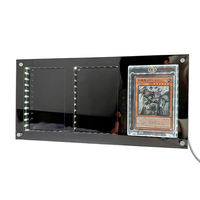 Vitrine éclairée en gros, alimentée par USB, avec éclairage LED, en acrylique transparent, pour figurines de collection