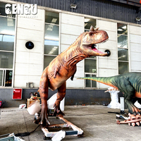 Simulation d'intérieur de modèle de dinosaure mécanique animatronique grandeur nature pour l'utilisation éducative ou de jardin d'aéroport de maternelle