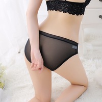 Pure Kleur Transparant Bikini Korte Zomer Lady Ademend Panty Hot Sexy Meisjes Zien Door Ondergoed