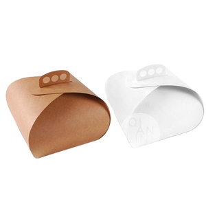 Tùy Chỉnh In Ấn Stamping Có Thể Gập Lại Dùng Một Lần Cấp Thực Phẩm Bánh Hộp Với Xử Lý Cho Bánh - Product Image 1