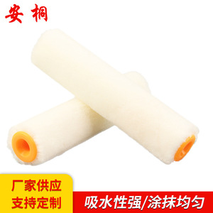 4 Inch Wool Mini Thumb Roller <b>Brush</b> Head Fine Bristle Core For Painting Hardware Use - Product Image 5