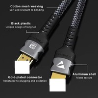 Cable DP a DP de Alta Velocidad NKIWI, 48 Gbps, Par Trenzado, PVC Trenzado, para PS5, Laptop, HDTV, Computadora, HDCP, HDR, 4K, 120Hz