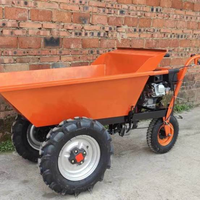 Camión fertilizante agrícola de tres ruedas Carro de empuje manual Carro eléctrico Triciclo con tolva para cenizas