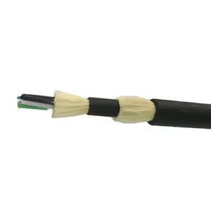 Kabel optik kualitas tinggi kabel overhead kabel 8/12/24/48/72/96/144 core mode tunggal luar ruangan tahan api kabel serat optik ADSS