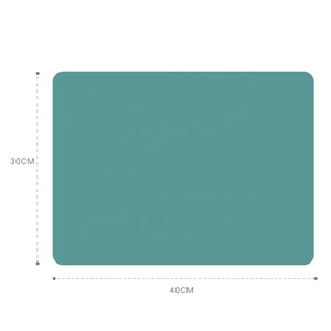 Customizable Reusable Non-Toxic Silicone Classic Design <b>Rectangle</b> Shape Food Grade Extra Large Durable Easy Use Feeding <b>Placemat</b> - Product Image 5
