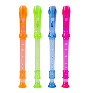 Flauta Vertical Mini de Plástico Transparente de 6 Orificios, Instrumento Musical Creativo para la Educación Temprana de Niños, Juguete de Soplo para Bebés, Regalo - Product Image 5