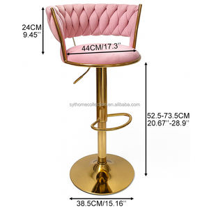 Luxo Modern Bar Stools Cadeira De Cozinha Do Escritório Nórdico Escritório Design Home Conforto Decoração Interior Altura Ajustável Bancos - Product Image 3