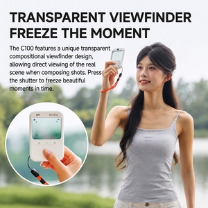 Cámara Godox C100 Portátil con Visor Transparente, <span class=keywords><strong>Mini</strong></span> Cámara Digital para Vlog, Transmisión en Vivo, Creadores de Contenido y Fotografía - Product Image 4