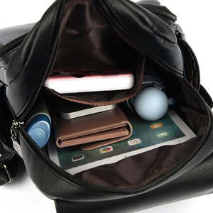 Sac à dos scolaire pour femme en cuir PU de haute qualité, imperméable et antivol, avec design tendance universitaire et ergonomique - Product Image 5
