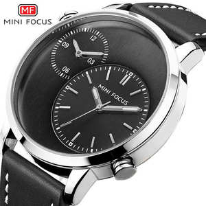 นาฬิกาข้อมือควอตซ์แบรนด์เนม Mini Focus รุ่น MF0035G MF 0035 สำหรับผู้ชาย สายหนัง แสดงผลแบบอนาล็อก - Product Image 1