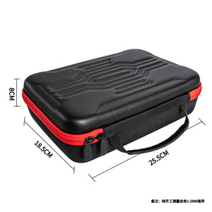 Étui EVA avec insert en mousse DIY pour enregistreurs musicaux portables ZOOM H1, H2N, H5, <span class=keywords><strong>H4N</strong></span>, H6, F8, Q8, chargeur, adaptateur de trépied pour microphone, accessoire - Product Image 3