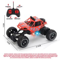 Coche RC Eléctrico Todoterreno para Niños, Modelo de Plástico a Gran Escala para Exteriores, Vehículo de Escalada, Regalo de Año Nuevo para Mayores de 14 Años