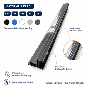 Profil en plastique dur en <span class=keywords><strong>PVC</strong></span> extrudé pour la fabrication <span class=keywords><strong>de</strong></span> fenêtres/portes, profilés en <span class=keywords><strong>PVC</strong></span> - Product Image 2