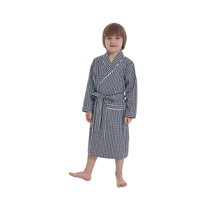 100% coton Kimono Lounge <span class=keywords><strong>peignoir</strong></span> pour enfants Toddle filles et garçons vêtements de nuit pour Spa Robe - Product Image 2