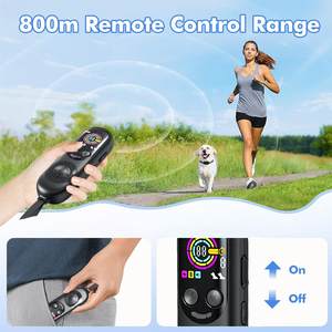 Collar de entrenamiento para perros con descarga eléctrica segura con Control remoto Collar de entrenamiento con tapón de ladridos para perros - Product Image 5