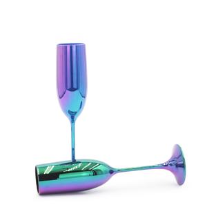 Gobelets à vin en plastique personnalisés avec logo, 6 oz, électro-plaqués, colorés, incassables, coupe à champagne, fête de mariage, bar, fabriqué au Vietnam - Product Image 2