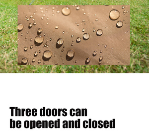 Oem Không Gian Lớn 8-10 Người Bọ Cứng Vườn Gia Đình Du Lịch Lớn Sang Trọng Gấp Không Thấm Nước Glamping Cắm Trại Ngoài Trời Đường Hầm Lều - Product Image 6