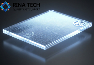 Plaque de guidage lumineux ultra-mince pour la suppression des incendies, en polycarbonate/acrylique, pour indicateur d'état des portes coupe-feu Rina Tech - Product Image 5