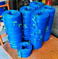 Bonne qualité 1.25 pouces X 100M 3BAR PVC poser à plat agricole jardin Irrigation eau livraison décharge submersible pompe tuyaux