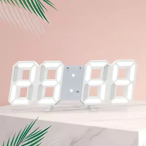 Nordic Grote Tafel Klok Smart 3d Digitale Muur Wekkers Home Decor Led Digitale Bureauklok Met Temperatuur Datumtijd