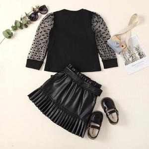 Camicia a maniche lunghe a sbuffo per bambini alla moda camicetta per neonato altre ragazze abbigliamento per bambini lil abbigliamento per ragazze Set di gonne per bambina - Product Image 3