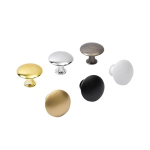 Zinc Alloy Mushroom-Shaped Round Modern Durable Furniture <b>Handle</b> and Knob for Cabinet <b>Chest</b> of Drawers Dresser Wardrobe - Product Image 6