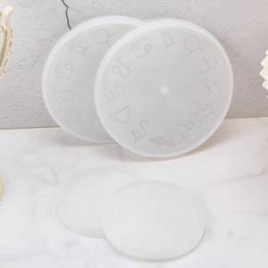 Moule à horloge en silicone époxy avec chiffres romains et constellations, artisanat en résine DIY, décoration murale pour la maison - Product Image 4
