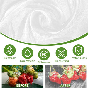 ตาข่ายป้องกันแมลงในสวนขนาด1x10ม. ตาข่ายตาข่ายดักแมลงในเรือนกระจกตาข่ายกันแมลงใช้ซ้ำได้ - Product Image 3