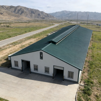 Granja Moderna Prefabricada: Establos de Acero con Estructura de Acero Galvanizado en Caliente y Sala de Ordeño de Gran Capacidad Integrada
