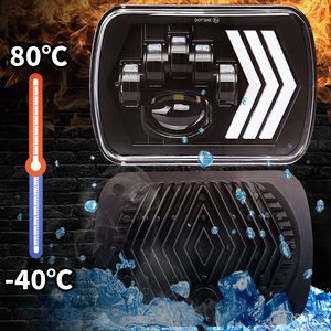 Faro Delantero para Auto, 7 Pulgadas, 100W, 12V, 8000 Lúmenes, Izquierdo y Derecho, 3 Flechas DRL, Luz de Conducción de Doble Color, Bombilla para Auto, Camioneta, Todoterreno - Product Image 6