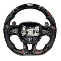 Volant de course à fond plat en fibre de carbone pour Dodge Challenger Charger Durango SRT, amélioration de l'intérieur