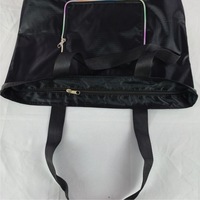 Sac de courses personnalisé à fermeture éclair, pliable, imperméable, à cinq compartiments, en tissu polyester, sac à main, sac à bandoulière pour supermarché, sac d'exportation