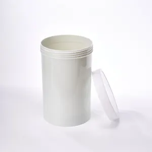 Kosmetikverpackung Behälter für Körperbutter 1.000 ml 1 Liter 1.000 g runder Kunststoff-Glas mit Deckel