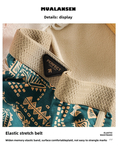 6666 Design Exclusif Vintage Coton Flèche Pantalon Shorts d'Intérieur & d'Extérieur Pantalon de <span class=keywords><strong>Pyjama</strong></span> Maison Caleçons Boxers pour Hommes en Stock - Product Image 5