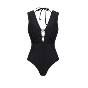 JSN personalizza un costume da bagno in tre pezzi con abiti da spiaggia con Design scavato per donna con scollo a V copricapo per <span class=keywords><strong>bikini</strong></span> da spiaggia - Product Image 4