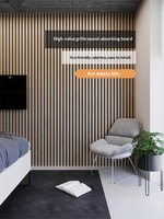Panneau acoustique MDF sur mesure, résistant à l'humidité et imperméable, pour hôtel et bureau, insonorisation, design moderne, style graphique