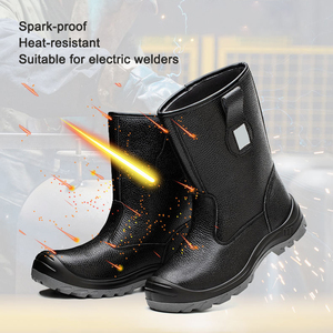Chaussures de sécurité en PVC à embout d'acier, résistantes aux liquides et aux huiles, pour travaux pétroliers - Product Image 5