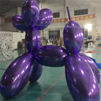 Nuevo y Divertido Material Reflectante de Espejo, Inflables de Excelente Calidad, Perros Inflables, Globo de Espejo con Forma de Perro