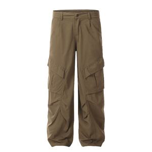 Pantalones de Trabajo Americanos con Diseño Arrugado 2025, Pantalones de Trabajo de Pierna Ancha y Recta, Estilo Retro y Moderno, Marca Paratroopers - Product Image 6